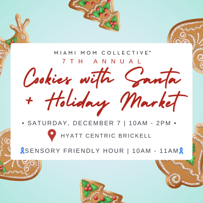 Image: Cookies With Santa + Holiday Market Event Graphic